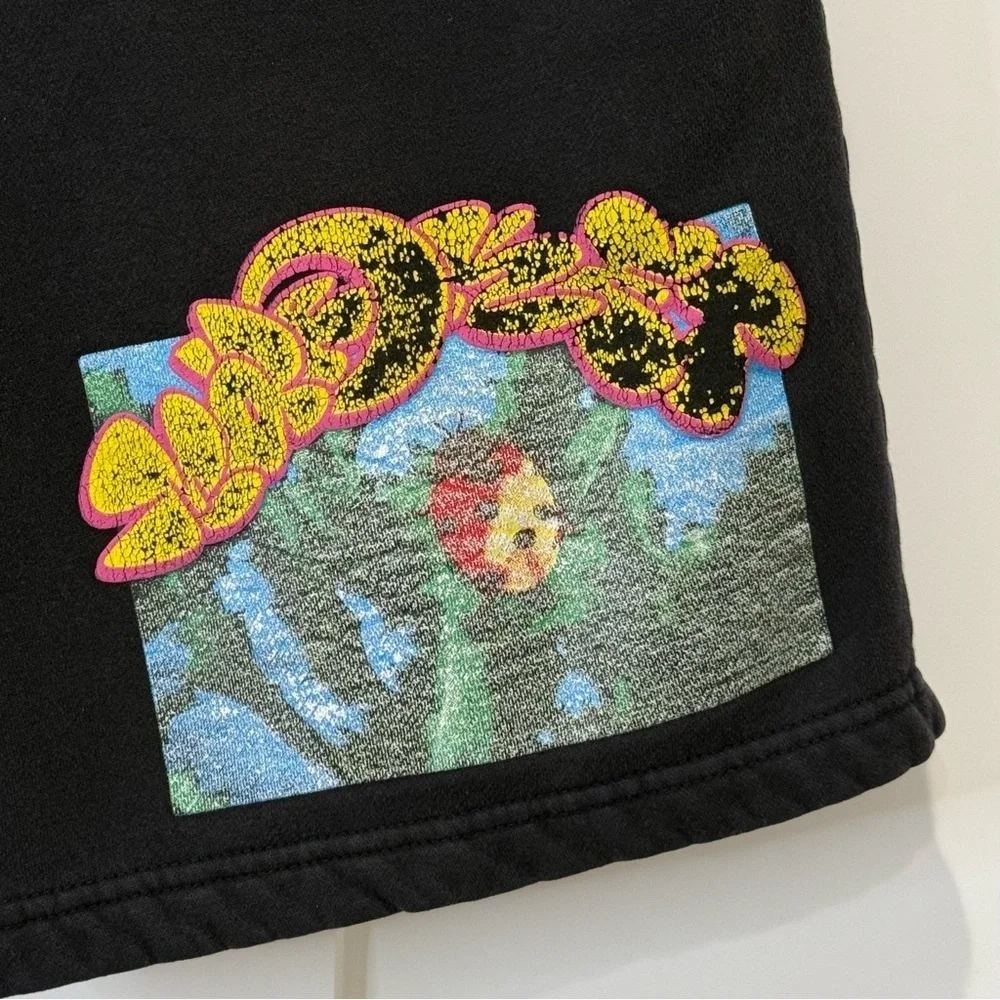 Chinatown Market Ransom Workshop Black Sweatshort Large Streetwear Lounge Grunge